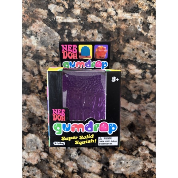 Other - NeeDoh Gumdrop Super Solid Squish Needoh Gum Drop Purple RARE